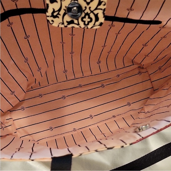 Brighton “Sweet Valentine Celebration” Cream and Red Patterned Tote - Picture 5 of 6